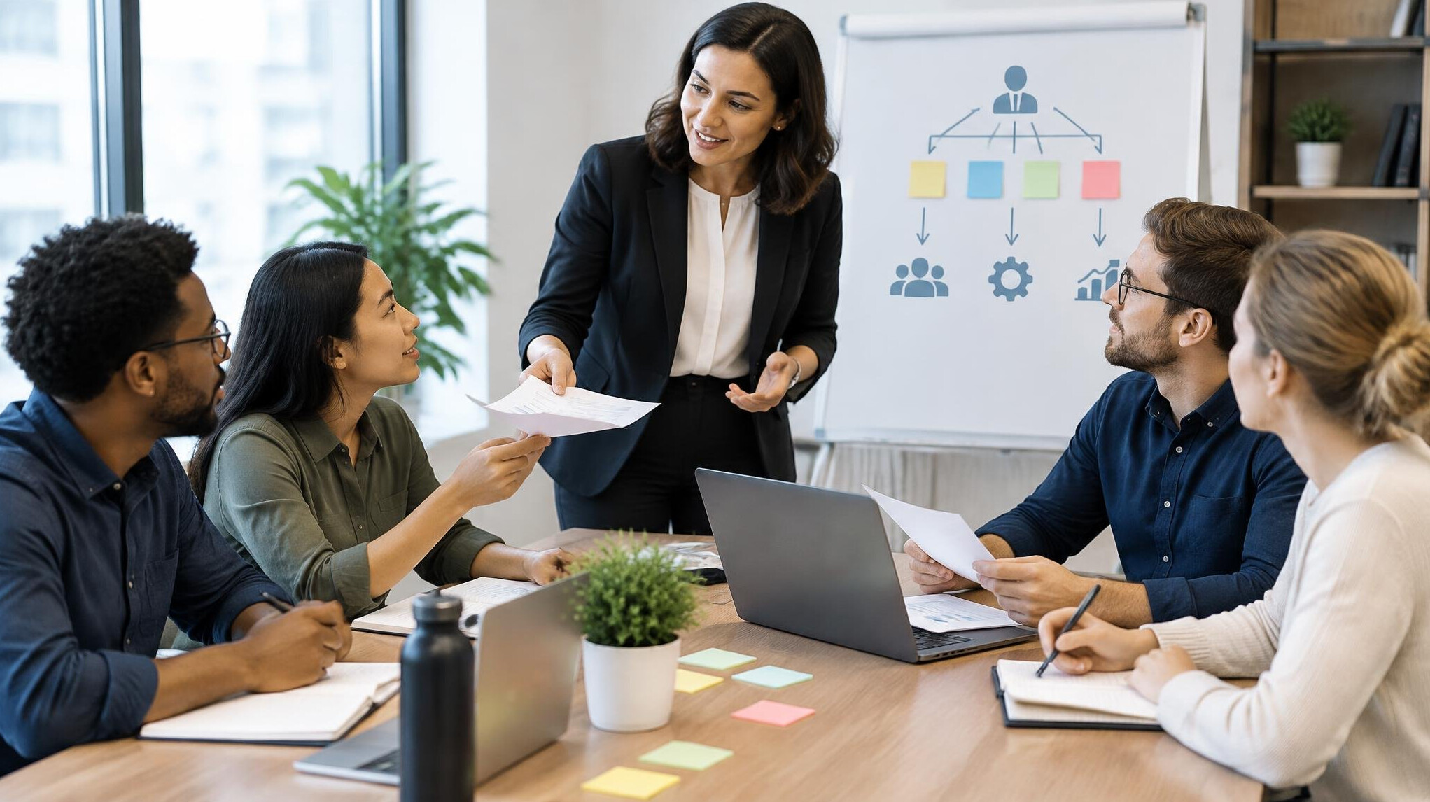 manager delegating tasks